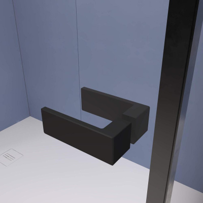 Душевой уголок RGW SV-040B 1100x900, профиль черный, стекло прозрачное фото в интернет-магазине Русалия