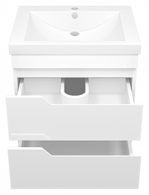 Тумба Софт 60 подвесная с раковиной Misty Алиса 58 Misty фото в интернет-магазине Русалия