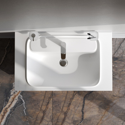 M8FFUX0801WG Func, База с нишей, 1 ящик (pull-out), 80 см, цвет белый глянец Am.Pm фото в интернет-магазине Русалия