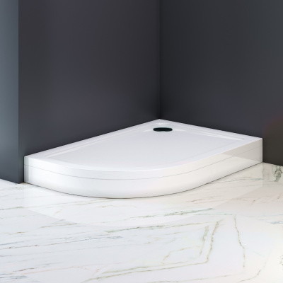 W83T-302R120W Like 120  Поддон для душ. ограждения, правосторонний, 120x80, белый акрил Am.Pm фото в интернет-магазине Русалия