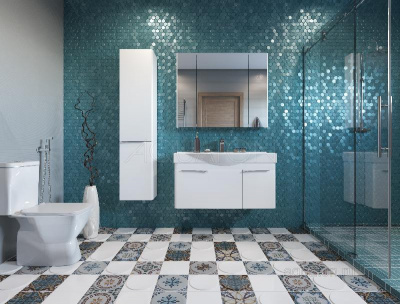 Зеркальный шкаф AQUATON Беверли 100 белый 1A237202BV010 фото в интернет-магазине Русалия