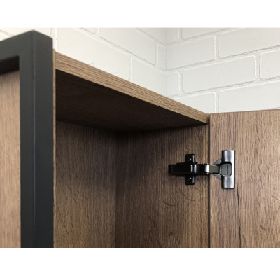 Шкаф-колонна "Лиссабон-40" дуб темный фото в интернет-магазине Русалия