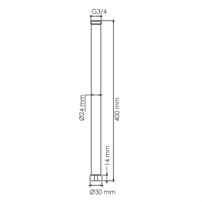A230 Удлинитель для душевого комплекта Wasserkraft фото в интернет-магазине Русалия