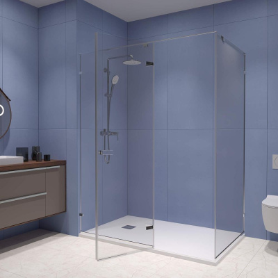 Душевой уголок RGW SV-040 1300x1000, профиль хром, стекло прозрачное фото в интернет-магазине Русалия