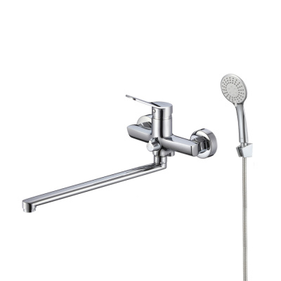 Смеситель для ванны с длинным изливом, глянцевый хром, Enjoy, Milardo, (ENJSB00M10) фото в интернет-магазине Русалия