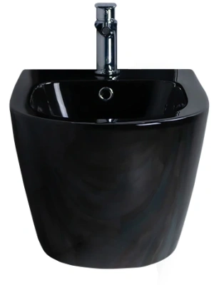 Биде подвесное Gid BDP-96BL 21102 черная глянцевая 48x37x32.5 фото в интернет-магазине Русалия