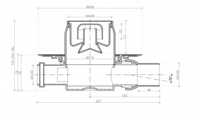 Точечный трап Pestan Confluo Standard 10х10 Dry Mask Gold (13000171) фото в интернет-магазине Русалия