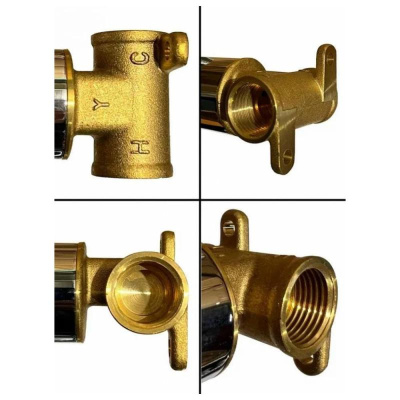Гигиенический душ со смесителем встраиваемый Grocenberg GB002CR, хром фото в интернет-магазине Русалия