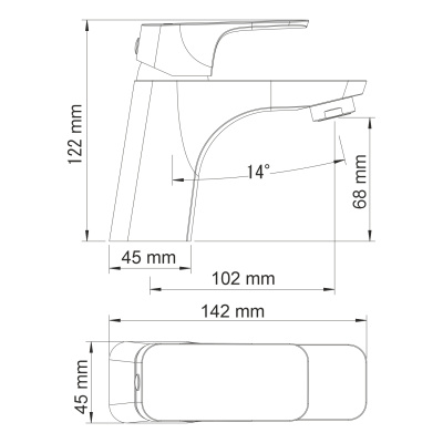 Salm 2703 Смеситель для умывальника Wasserkraft фото в интернет-магазине Русалия