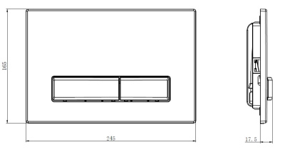 Клавиша для инсталляции CHARUS TM FP.321.51.01 фото в интернет-магазине Русалия