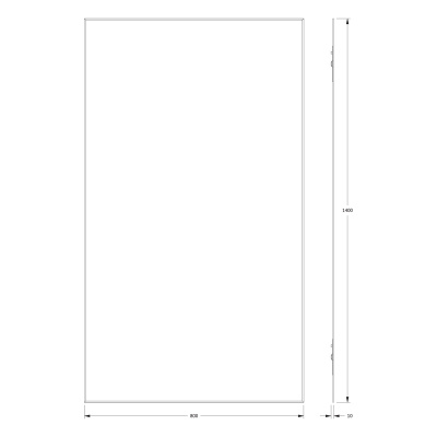 Зеркало настенное с фацетом Standard EVOFORM 80x140 см, BY 0250 фото в интернет-магазине Русалия