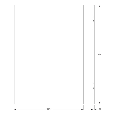 Зеркало настенное с фацетом Standard EVOFORM 70x100 см, BY 0233 фото в интернет-магазине Русалия