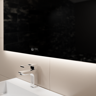 Зеркало для ванной прямоугольное LINE H 1000х700 OWLM200901 OWL фото в интернет-магазине Русалия