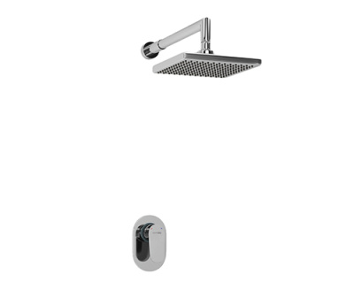 A12028 Встраиваемый комплект для душа с верхней душевой насадкой Wasserkraft фото в интернет-магазине Русалия