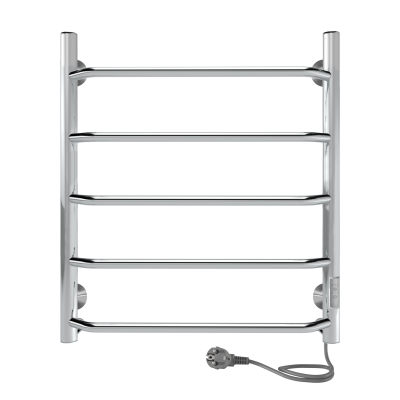 Полотенцесушитель электрический Roof Lux б/п (electro) 60/50 (таймер, скр.монтаж, унив.подкл.R/L, Полиров.) INDIGO LCRLE60-50Rt фото в интернет-магазине Русалия