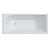 Corpanera Francesca ванна акриловая прямоугольная 170*75, белый CN05017WH фото в интернет-магазине Русалия
