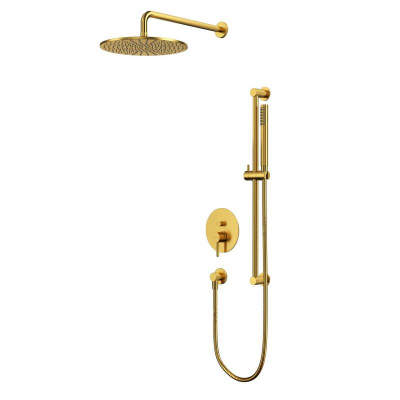 Система для душа скрытого монтажа WHITECROSS Y YSET05GLB (брашированное золото) фото в интернет-магазине Русалия