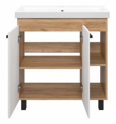 Тумба Крафт 80 с раковиной Cersanit Moduo Slim 80 Misty фото в интернет-магазине Русалия