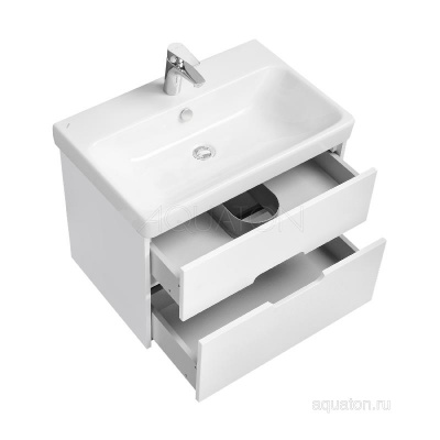 Тумба под раковину AQUATON Оливия 70 белый матовый 1A254301OL010 фото в интернет-магазине Русалия