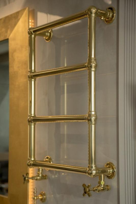 Полотенцесушитель водяной 750x500mm , золото (нерж.. сталь) 719 Boheme фото в интернет-магазине Русалия