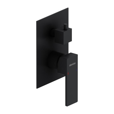 537100300 Gala встраиваемый смеситель для ванны - душа, чёрный Damixa фото в интернет-магазине Русалия