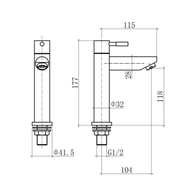 Кран для умывальника FASHUN водоразборный  (A54194) фото в интернет-магазине Русалия