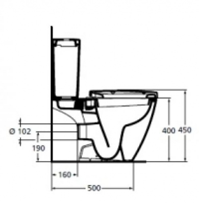 Унитаз с бачком E803601 + E785601 Connect Arc Ideal Standard фото в интернет-магазине Русалия