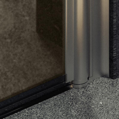 Душевая дверь на монопетле 1980*600 Стекло 6 мм Бронза матовая MGD-811-5 Maybah Glass фото в интернет-магазине Русалия