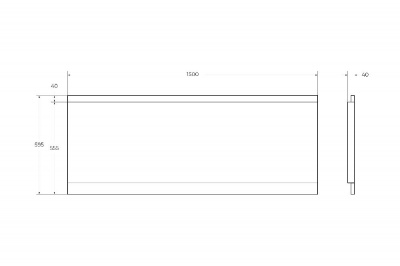 Передняя панель для акриловой ванны CEZARES EMP-150-SCR-W37 фото в интернет-магазине Русалия