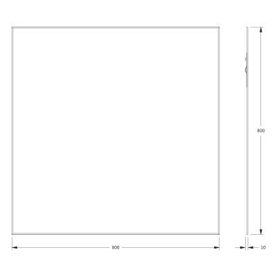 Зеркало настенное с фацетом Standard EVOFORM 80x80 см, BY 0221 фото в интернет-магазине Русалия