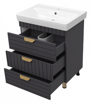 Тумба Gloster 70 с раковиной Dreja Q 70 Brevita фото в интернет-магазине Русалия