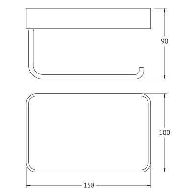 Держатель туалетной бумаги с полкой 8336 Regen Artwelle фото в интернет-магазине Русалия