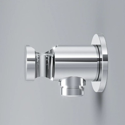 F0602100 Шланговое подсоединение с держателем, хром, шт. фото в интернет-магазине Русалия