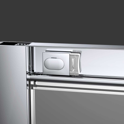 Душевая дверь Alpha VDS-3AL120CLB, 1200, черный, стекло прозрачное Vincea фото в интернет-магазине Русалия