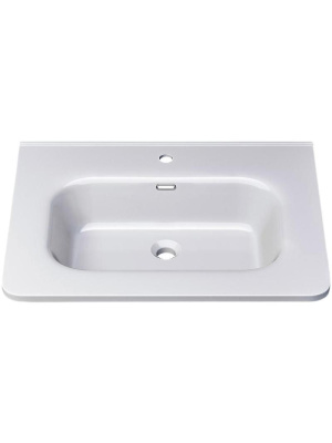 Раковина для ванной 60 см, Uperwood Monica, белая глянцевая RMonica60wg фото в интернет-магазине Русалия