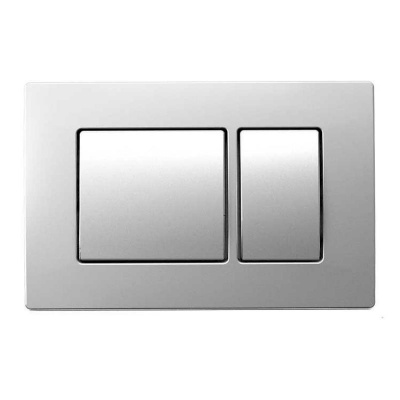 Кнопка смыва Azario двойная, хром матовый (AZ-8200-0030) фото в интернет-магазине Русалия