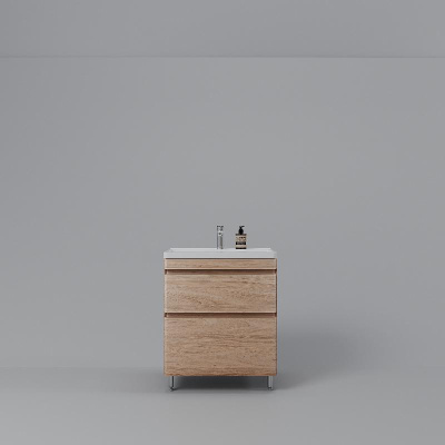 Тумба напольная "Атлантика 70", Люкс ясень перламутр, PLUS + Умывальник Атлантик 70 фото в интернет-магазине Русалия