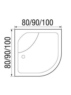 Душевая кабина NARA LIGHT 80/15 MT 80*80*210 10000001686 River фото в интернет-магазине Русалия