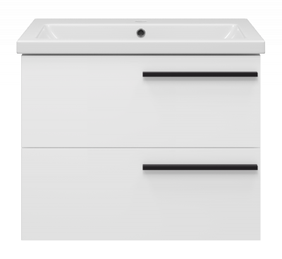 Тумба Ненси 70 подвесная (белая) с раковиной Cersanit Como 70 Misty фото в интернет-магазине Русалия