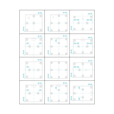 Каменный душевой поддон квадратный RGW ST-W Белый  1000x1000 фото в интернет-магазине Русалия