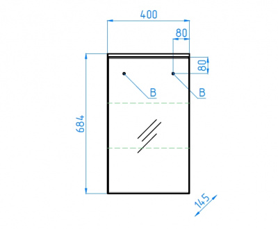 Зеркало-шкаф Альтаир 40 Эко Стандарт Style Line фото в интернет-магазине Русалия