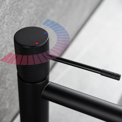 Смеситель для раковины Desire VBF-1D1MB однорычажный, черный Vincea фото в интернет-магазине Русалия