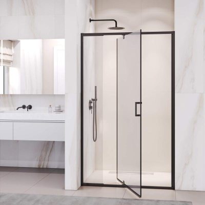 Душевая дверь RGW PA-008B 1000, стекло прозрачное, профиль черный фото в интернет-магазине Русалия