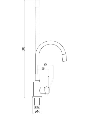 Смеситель для кухонной мойки Savol (S-3002A12) фото в интернет-магазине Русалия
