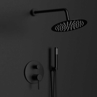 Душевой комплект Desire VSFW-1D1MB, встраиваемый, 2 режима, черный Vincea фото в интернет-магазине Русалия