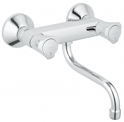 Смеситель для раковины/мойки настенный Costa L 31187001 Grohe фото в интернет-магазине Русалия