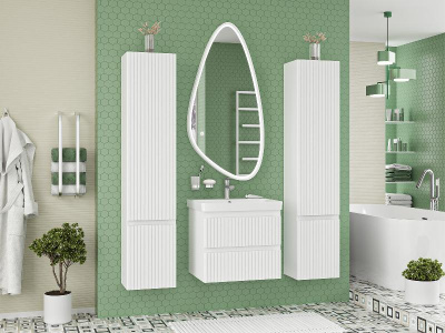 Шкаф - пенал Victory 35 подвесной левый (белый) VIC-05035-010L Brevita фото в интернет-магазине Русалия