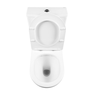 BOND F02-00 Унитаз напольный безободковый с сиденьем с микролифтом фото в интернет-магазине Русалия