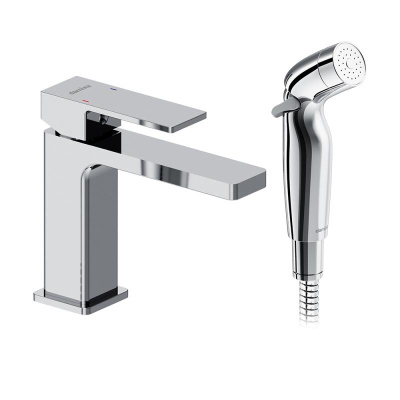 530300000 Gala смеситель для умывальника с гигиеническим душем, хром Damixa фото в интернет-магазине Русалия