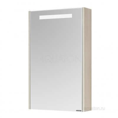 Зеркальный шкаф AQUATON Верди PRO 50 белый, ясень фабрик 1A195802VDAV0 фото в интернет-магазине Русалия
